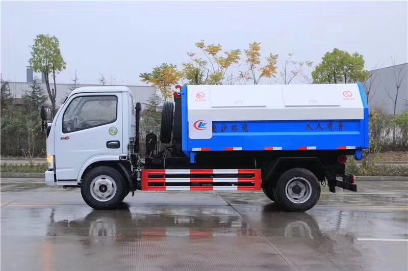 東風多利卡5方鉤臂垃圾車