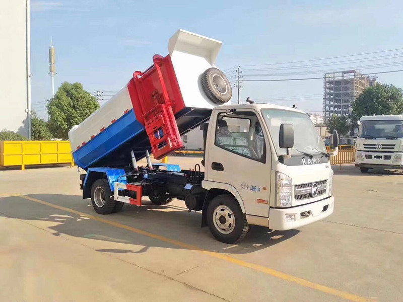 凱馬5方掛桶垃圾車上藍牌