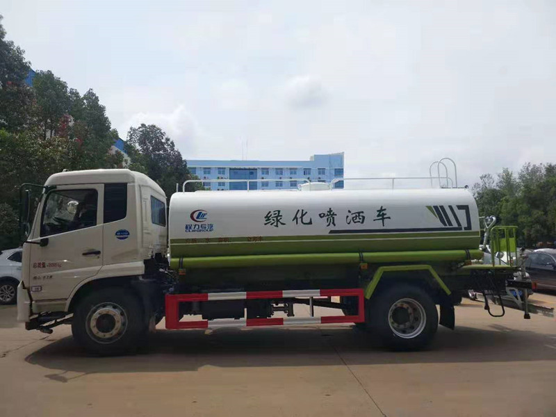 國六東風天錦12到15立方灑水車