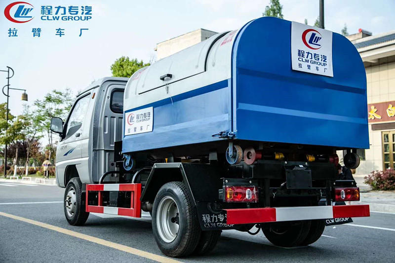 國六3方唐駿(后雙輪)鉤臂垃圾車