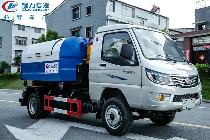 國六3方唐駿(后雙輪)鉤臂垃圾車