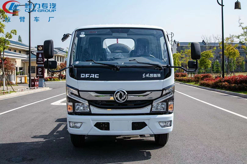 國六玉柴5方東風(fēng)多利卡鉤臂垃圾車